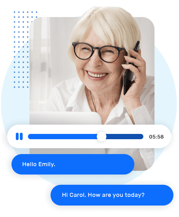 Example of call transcription