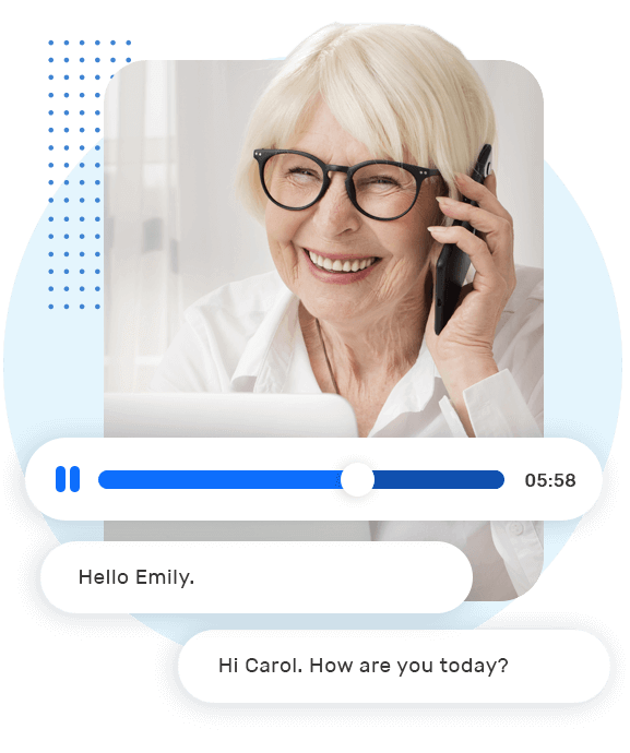 Example of call transcription